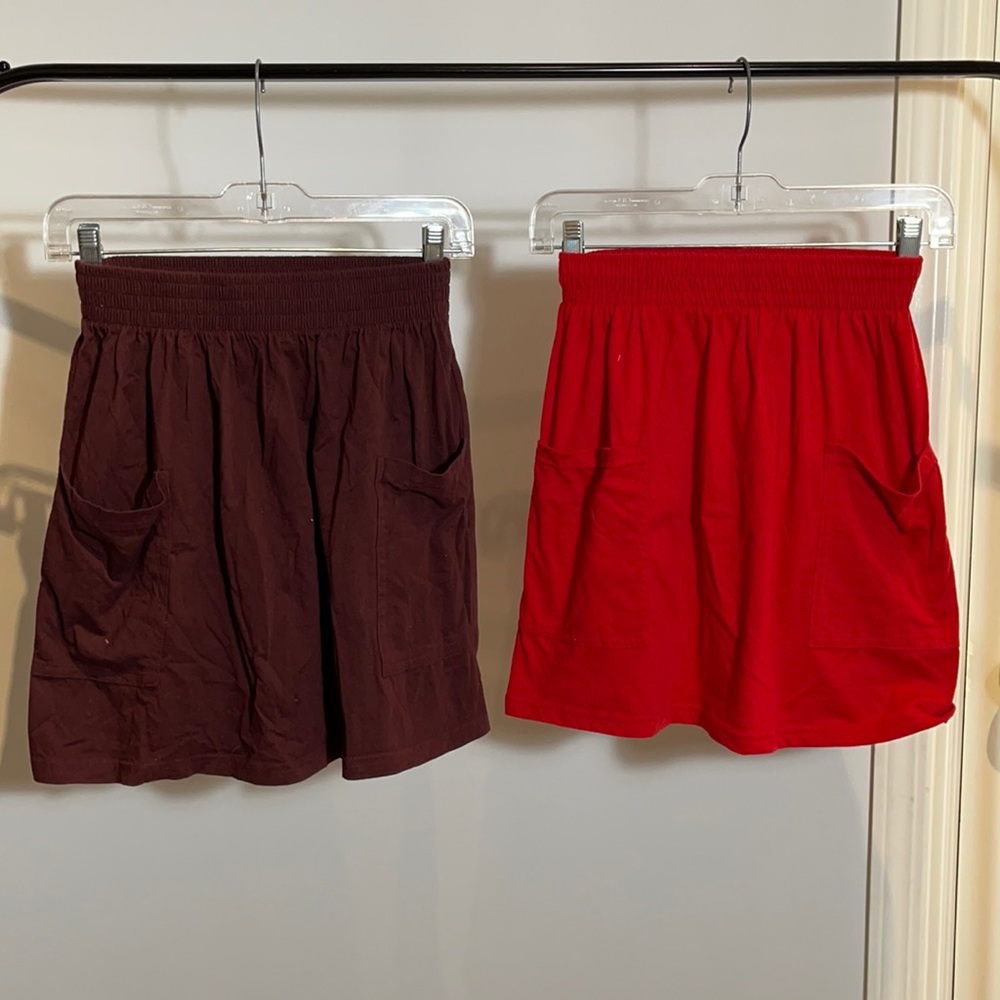 2 PACK 🚨 American Apparel Front Pocket Skirts